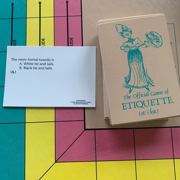 The OFFICIAL GAME of ETIQUETTE board game by Mountain Top Game RARE and … - Picture 12 of 13